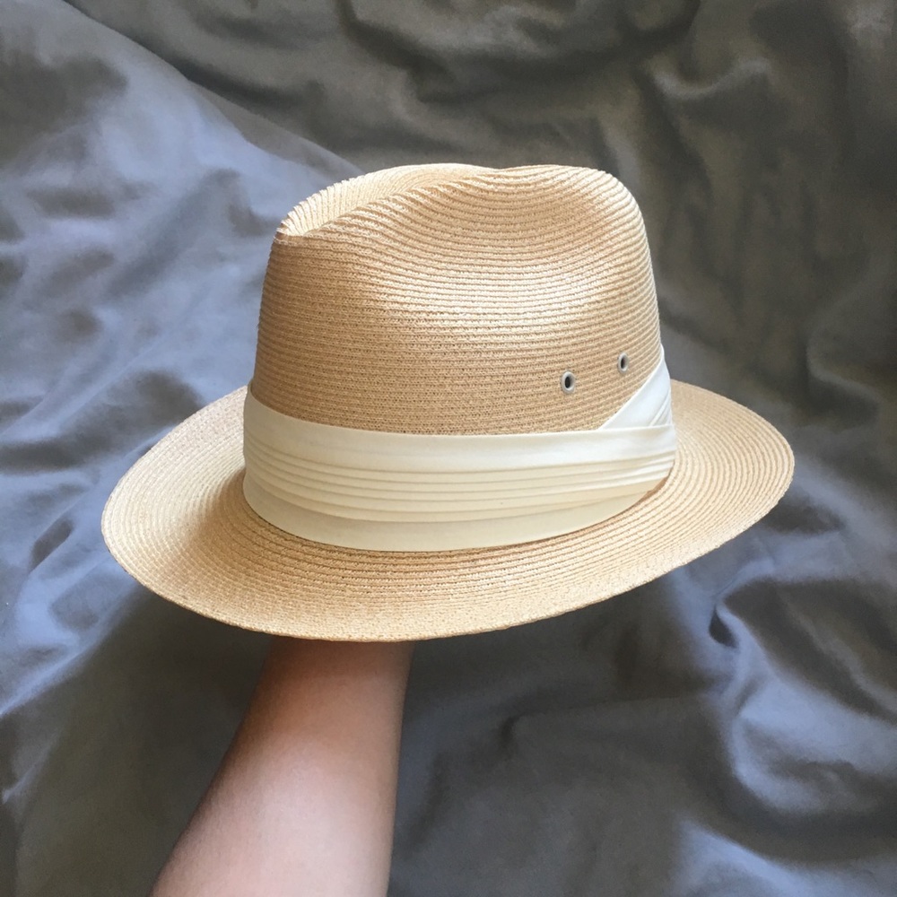 Classic Woven fedora hat for summer